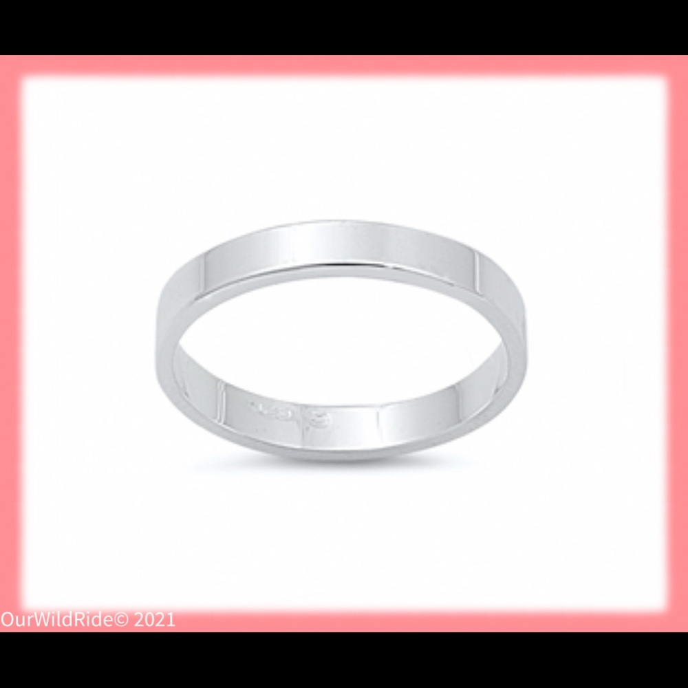 Sterling Silver Cigar Band Ring‎